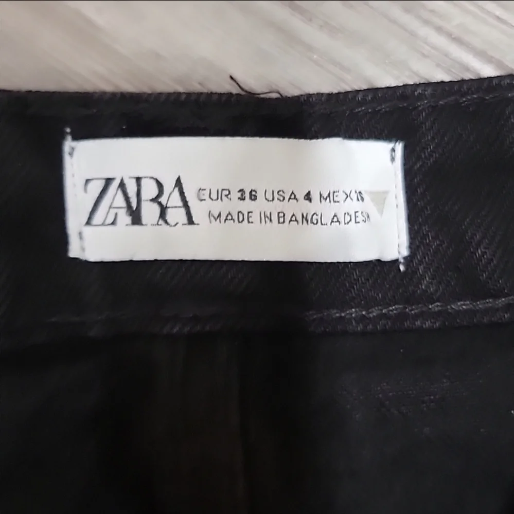 NWT Zara Button Up Black Jeans - Picture 6 of 6